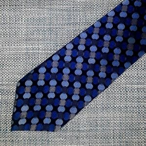 DKNY Navy Print Silk Tie